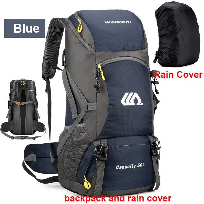 Mochila de viaje de 50L para acampar, bolsa grande para s...