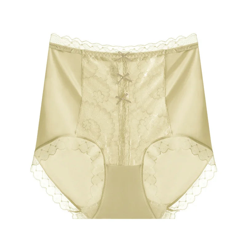 High-waist lace women's underwear by Corporación Turística, featuring elastic material and delicate lace details.