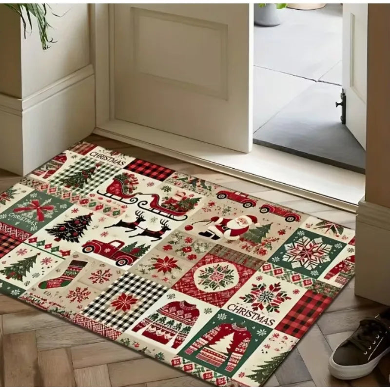 Alfombra navideña para sala de estar, dormitorio, cocina,...