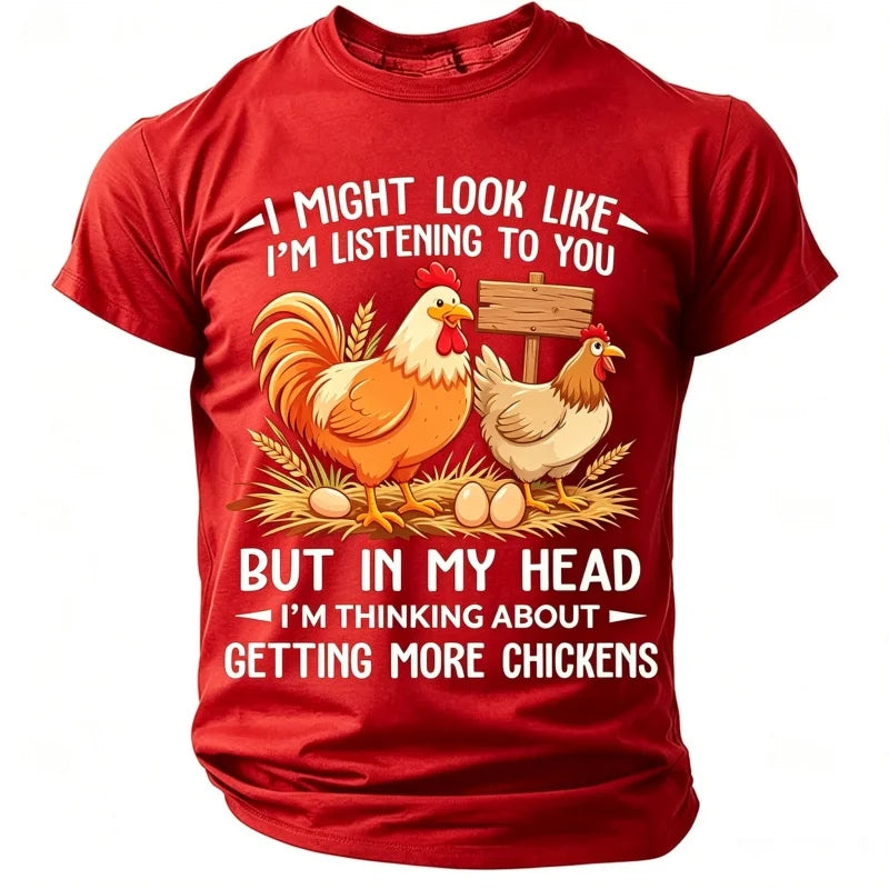 Men's short-sleeve T-shirt from Corporación Turística with a fun graphic design, casual style, and comfortable fit.