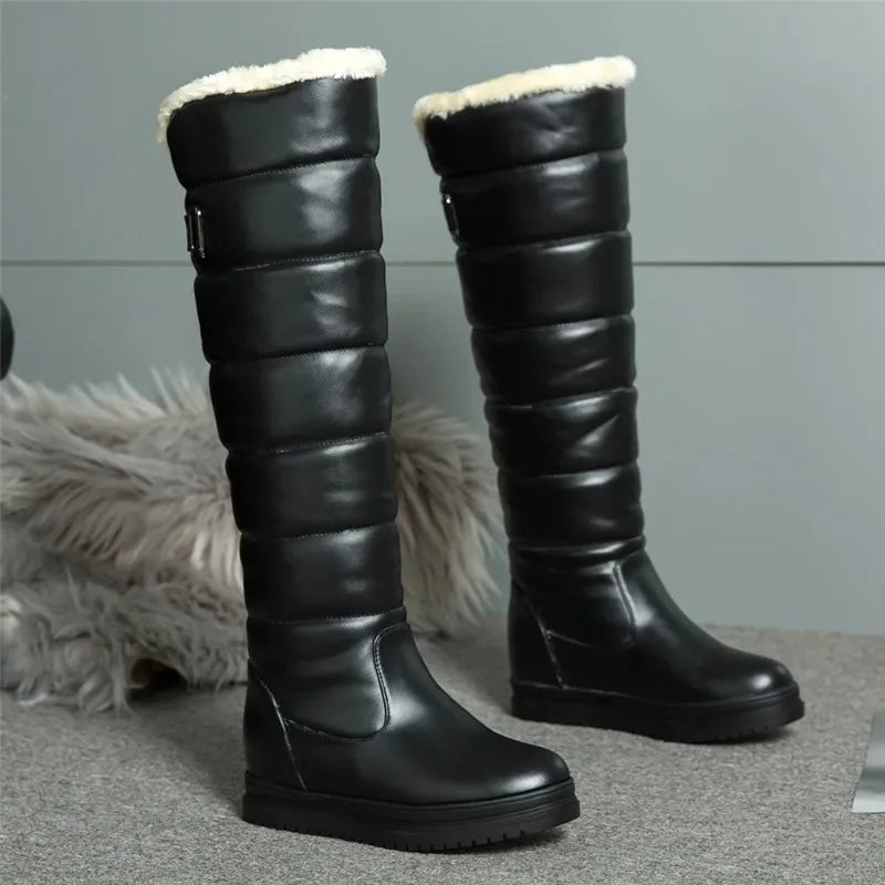 Botas de nieve blancas y rosas cálidas para Mujer, zapato...