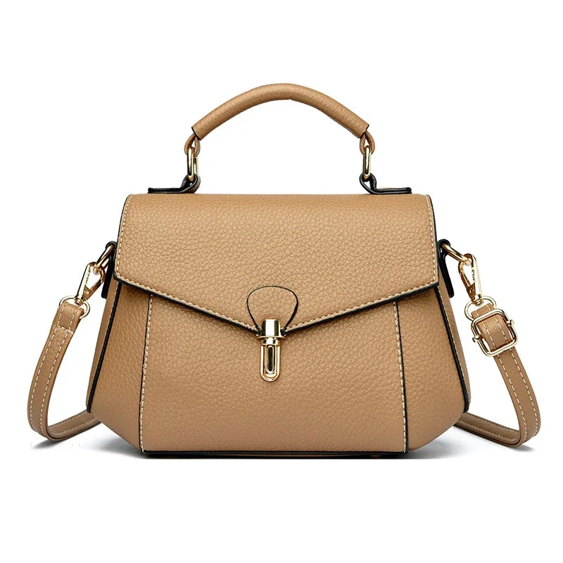 Small high-quality women's shoulder bag from Corporación Turística, stylish bandolera with elegant design and durable material.