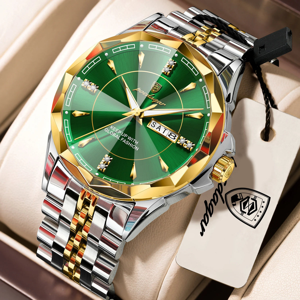 Reloj de Pulsera POEDAGAR para Hombre de Negocios, Resist...