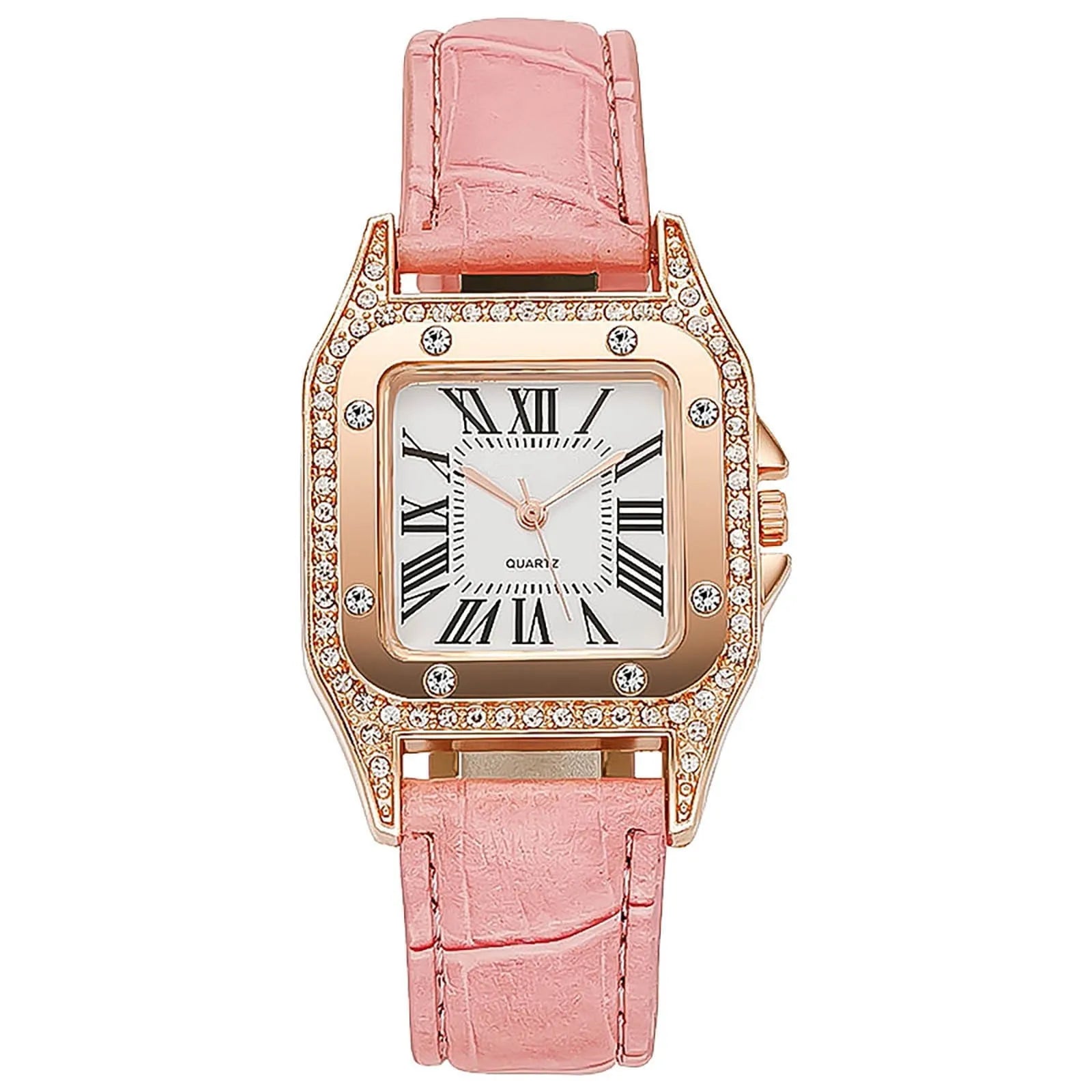 Reloj elegante de marca superior con correa de cuero para...