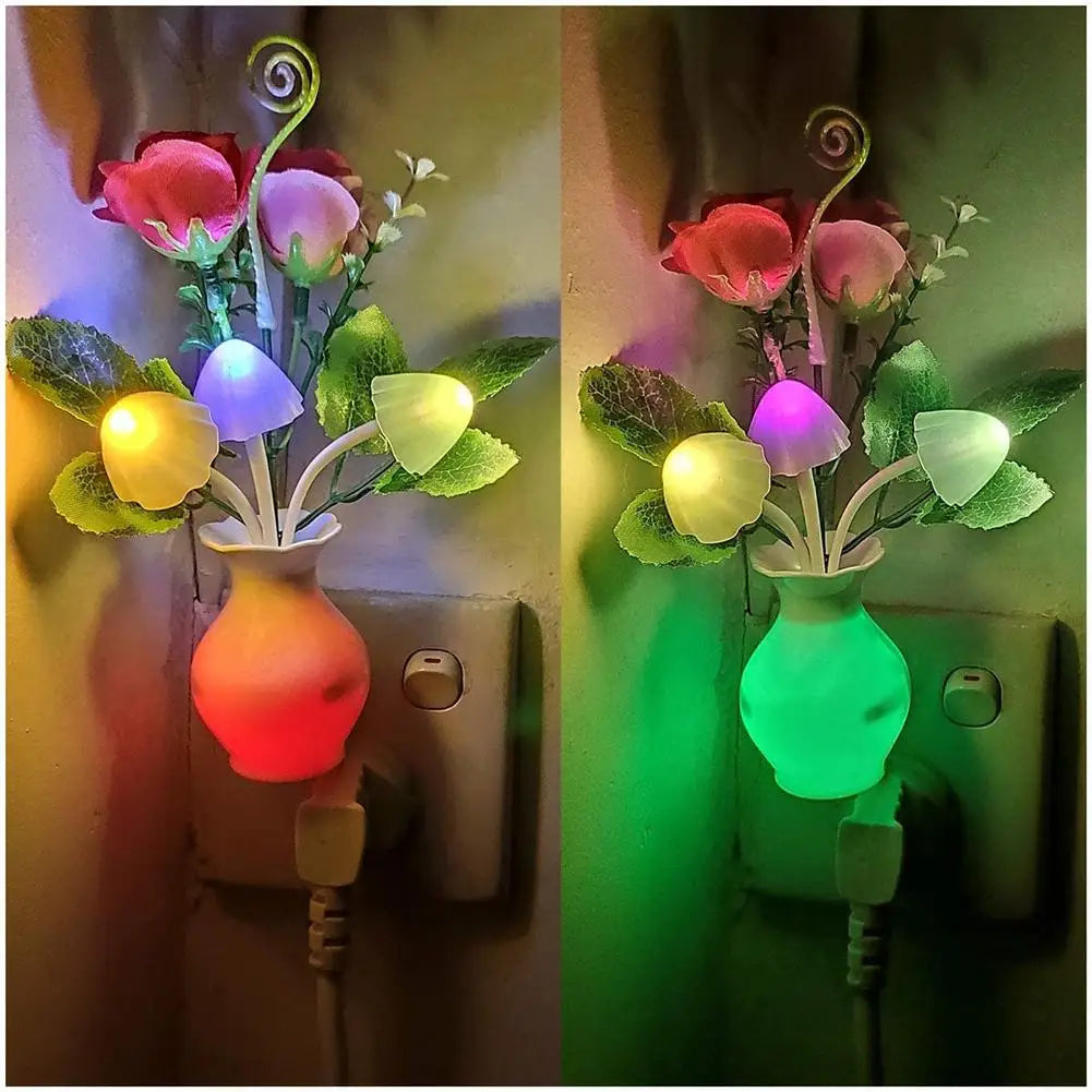 LED night light with 0.5W power and automatic sensor from Corporación Turística, showing a compact, energy-efficient lamp.