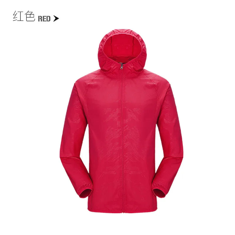 Chaqueta de lluvia para acampar para hombre y mujer, ropa...