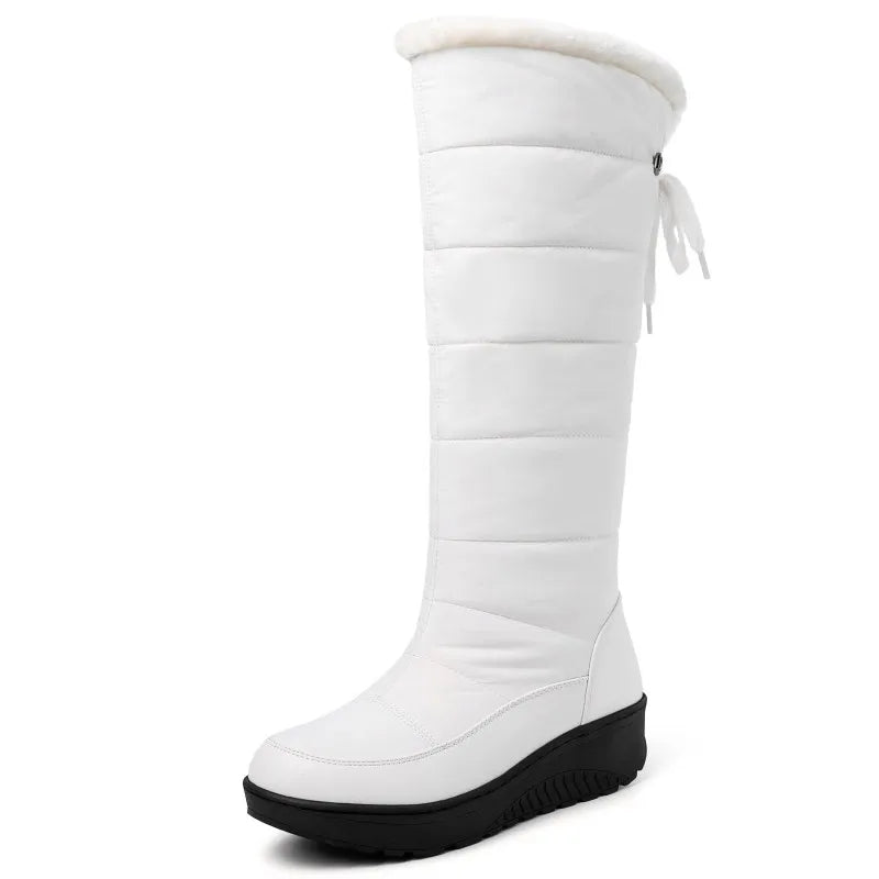 Zapatos de invierno impermeables para mujer, botas de nie...