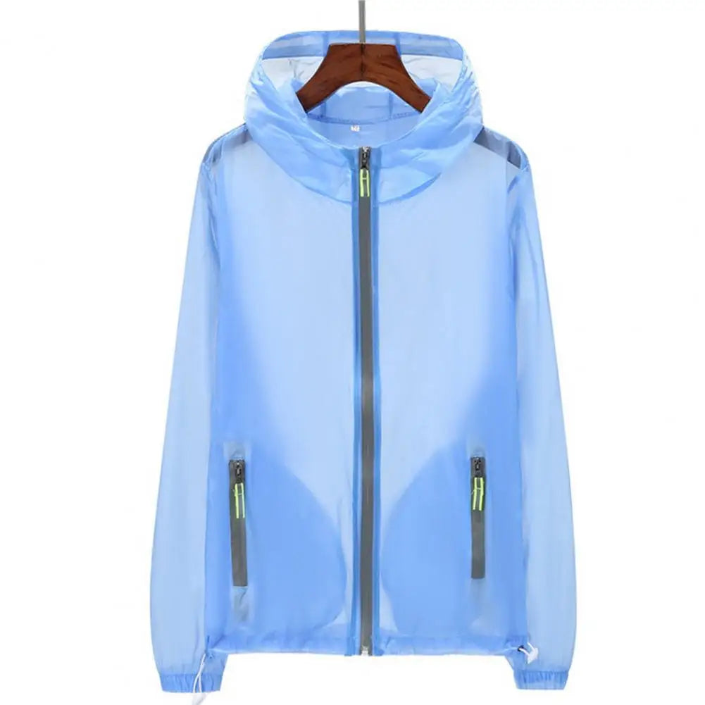 Reflectante chaqueta para el sol para hombre, ligero abrigo de Corporación Turística con protección solar y visibilidad.