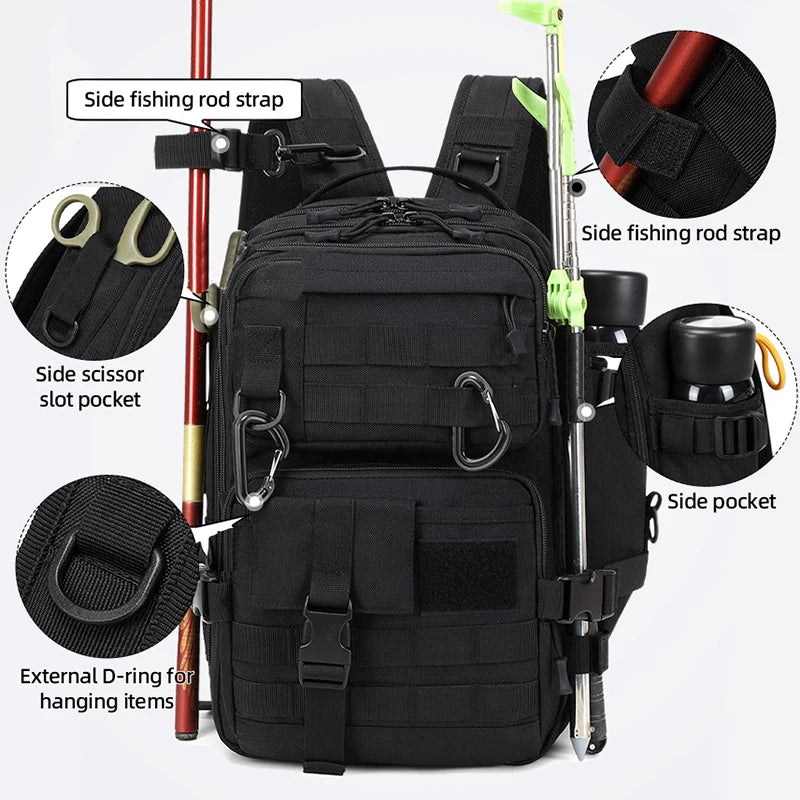 Mochila Táctica de Camping, Mochila de Asalto Grande de 3...