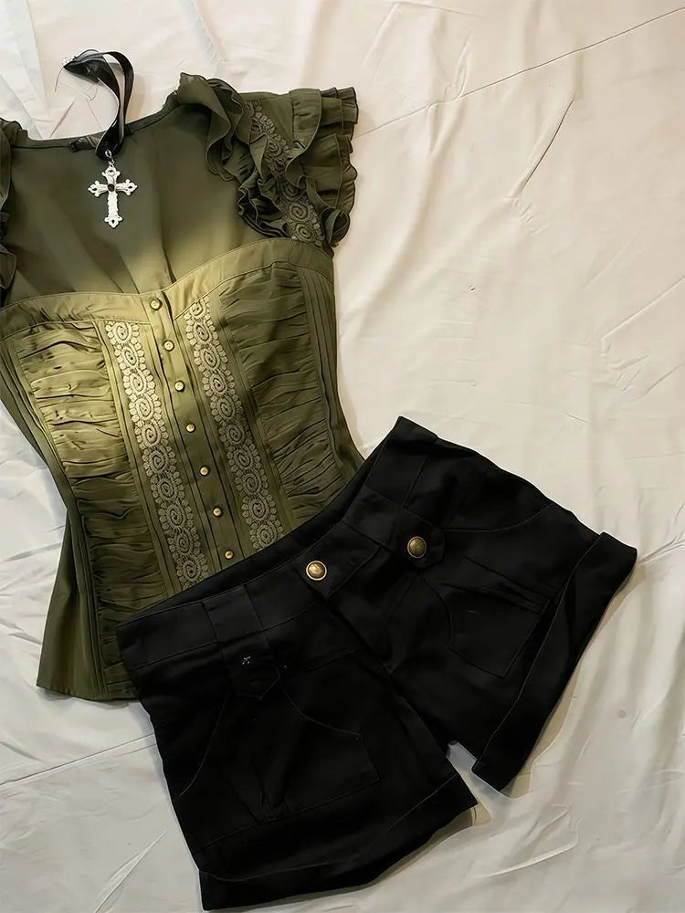 Camiseta Vintage Estilo Y2K, Estética de los 2000s, con E...