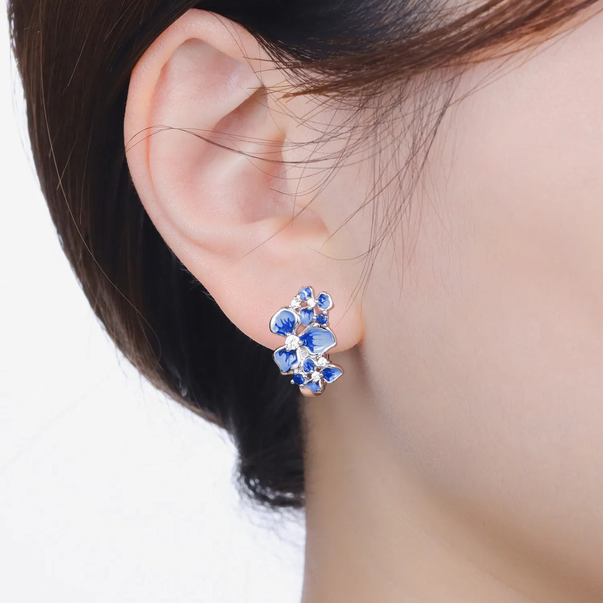 Orstarry Original Plata de Ley 925 pendientes de flor de ...
