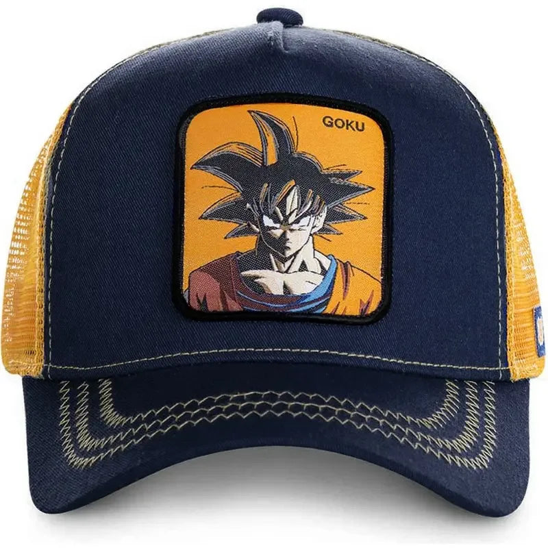 Gorra Dragon Ball Son Goku Verano Bordada Hip Hop Malla Ajustable - Corporación Turística