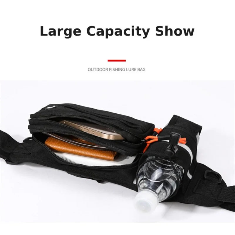Riñonera táctica para hombre, para correr, motocicleta, d...