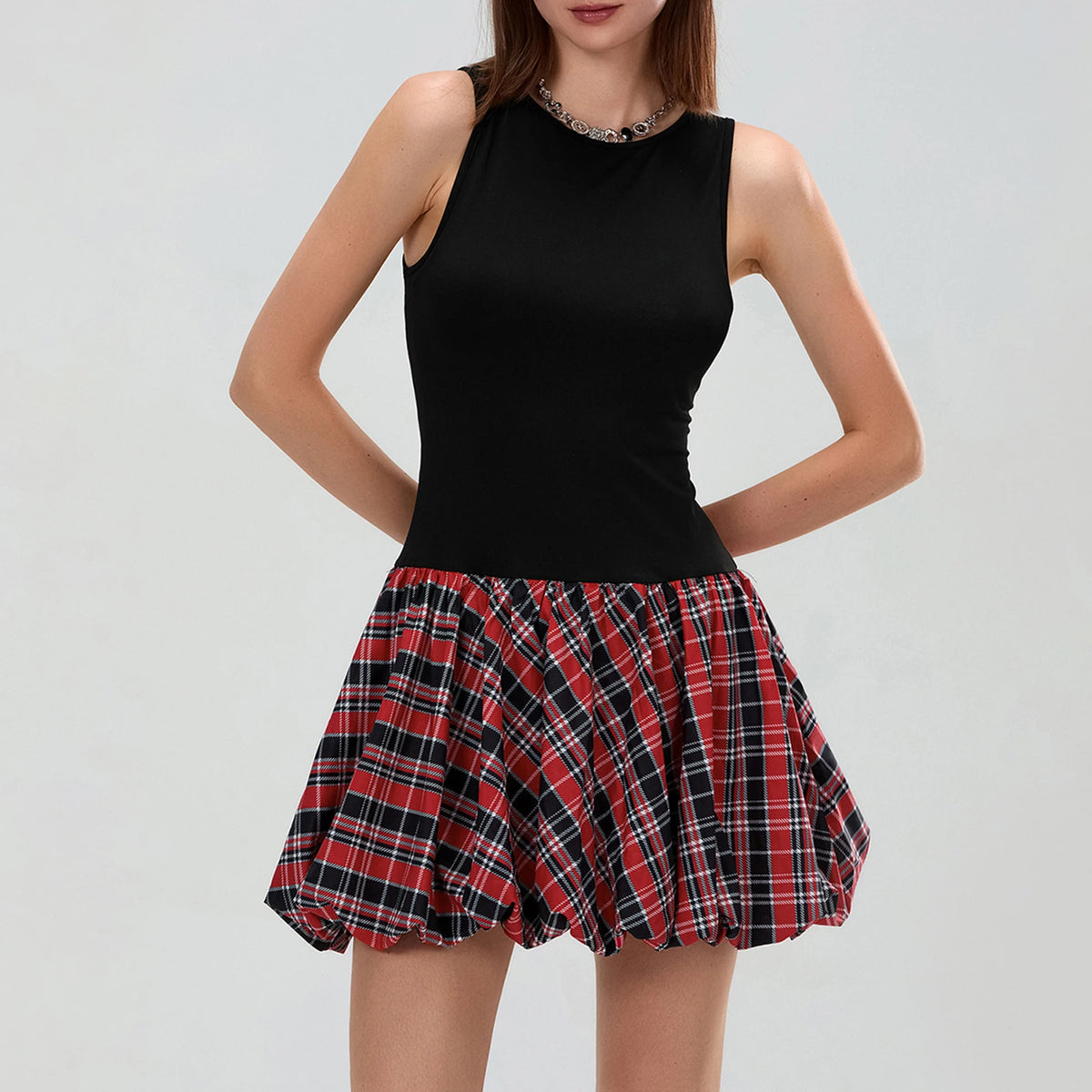 Minivestido Sexy sin mangas para mujer, vestido sin manga...