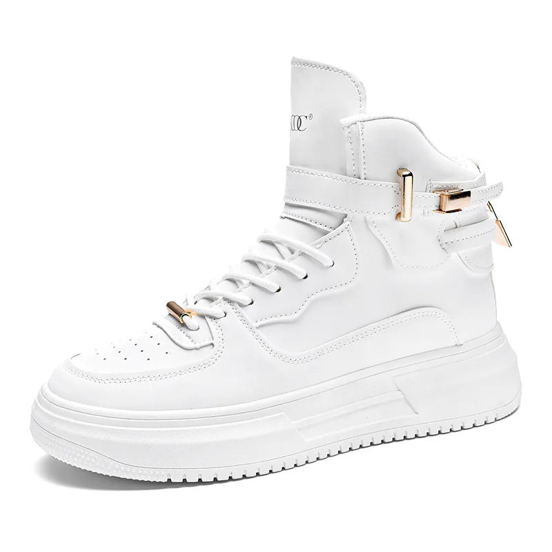Zapatillas altas ligeras de lujo para hombre, moda de oto...