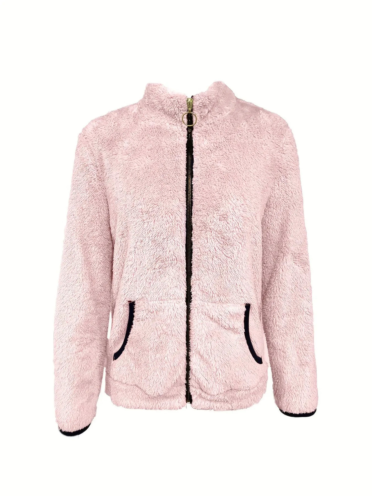 Women's full-zip fleece jacket by Corporación Turística featuring a cozy, soft interior and a sleek design for casual wear.