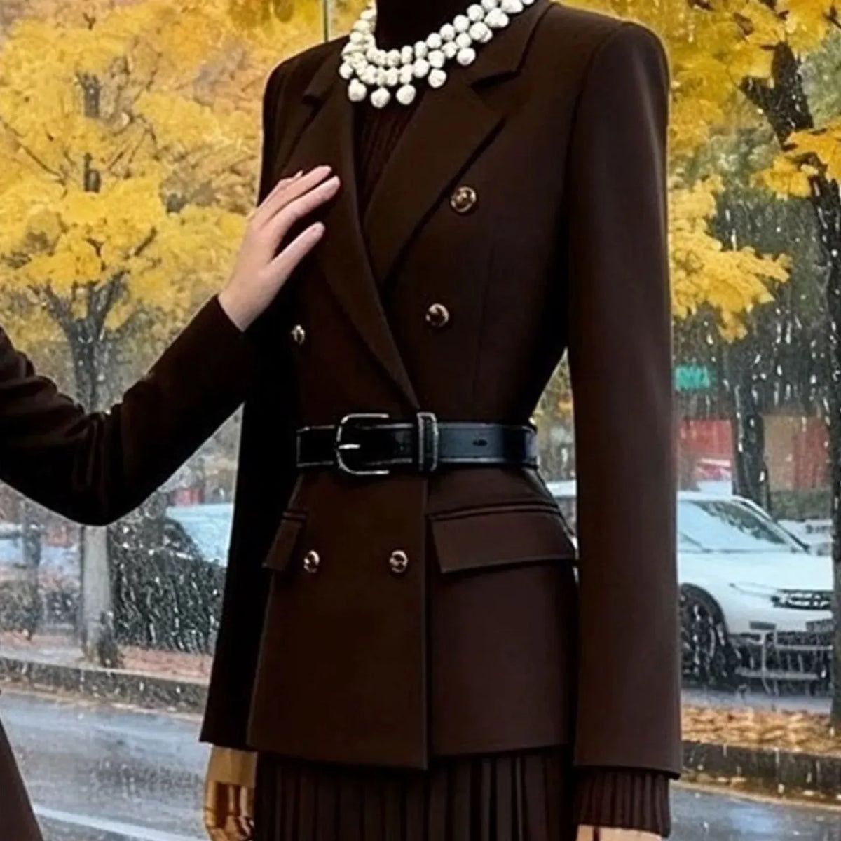 Conjunto de Dos Piezas para Mujer, Color Marrón, Nuevo 20...