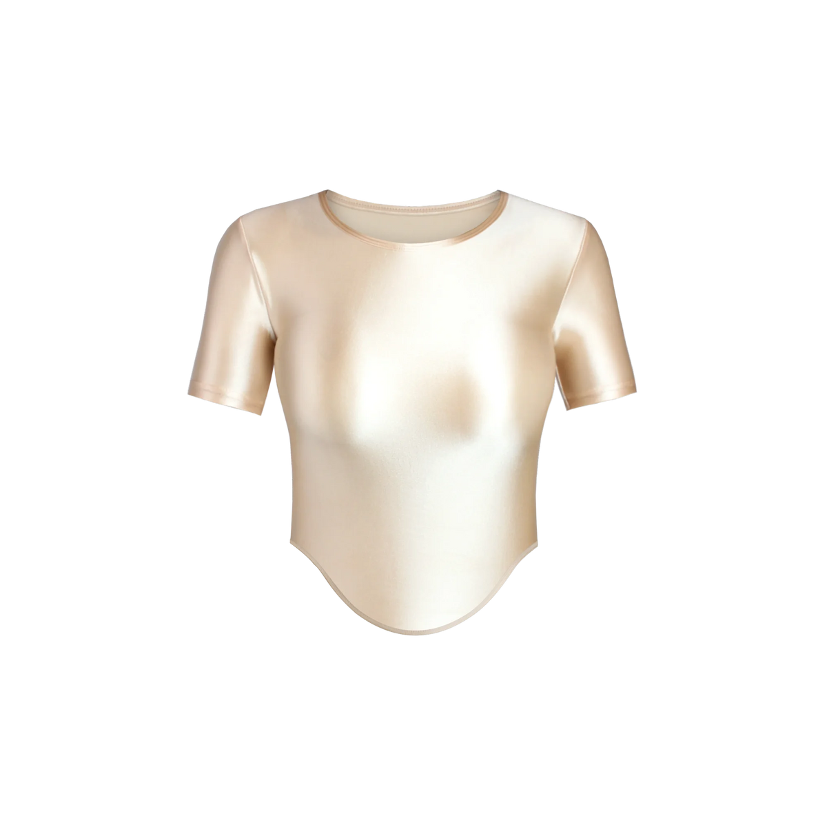 Camiseta elástica brillante y suave para mujer MJINM, cam...