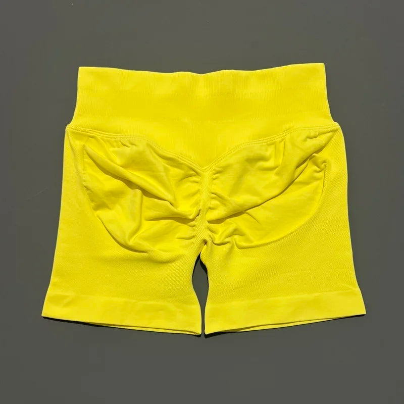 Shorts Deportivos HISTELLO 4.5" Mujer Push-Up Sin Costuras