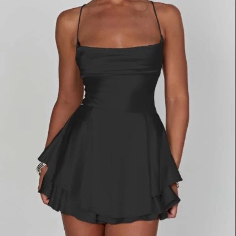 Camisones sexis de seda satinada para mujer, vestido liso...