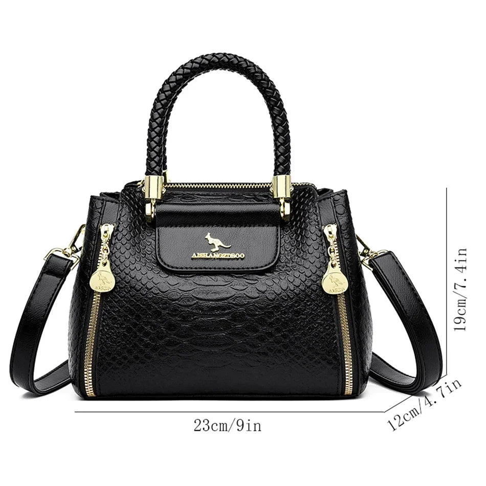 Soft leather crossbody bags for women featuring sleek design and adjustable straps, ideal for everyday use.