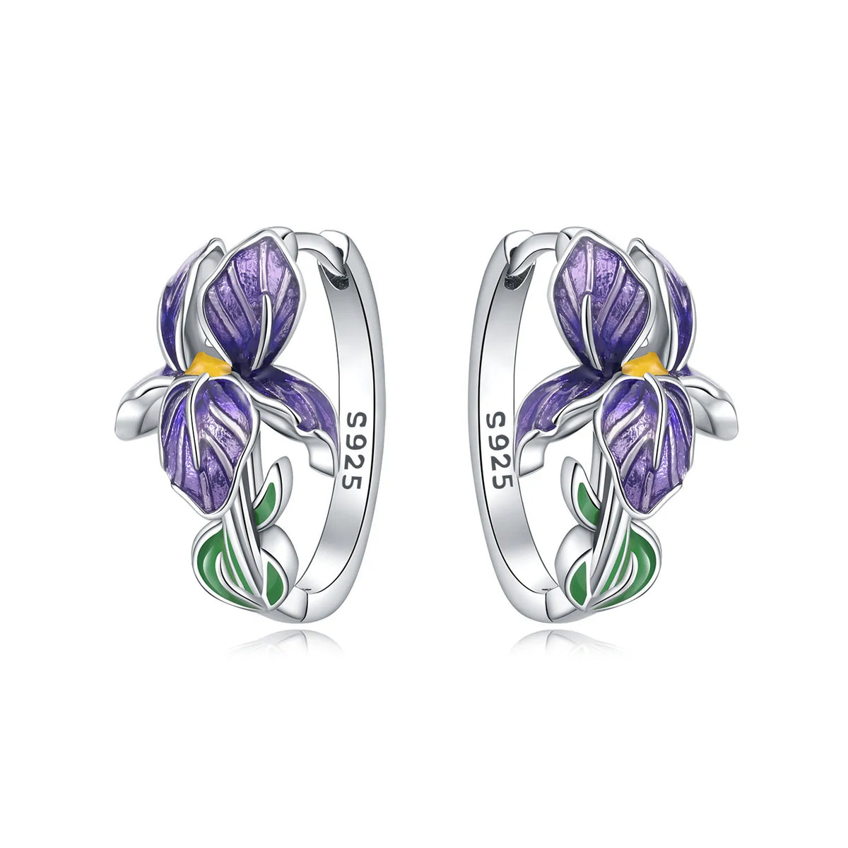 Orstarry Original Plata de Ley 925 pendientes de flor de ...