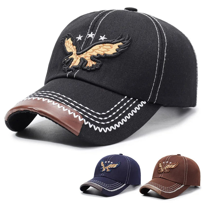 Sombrero Aguila Bordado Moda Verano Unisex - Estilo Béisbol Vacacional - Corporación Turística