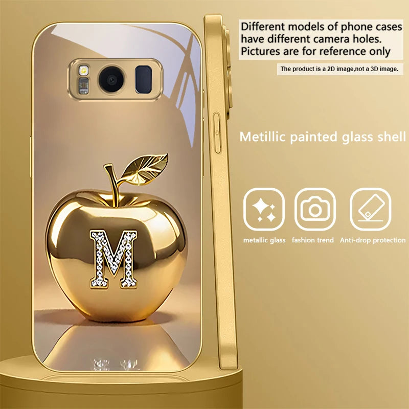 Golden dolphin phone case for Samsung Galaxy S20 FE, S21 Plus, S22, and S23 by Corporación Turística, featuring a detailed dolphin design.
