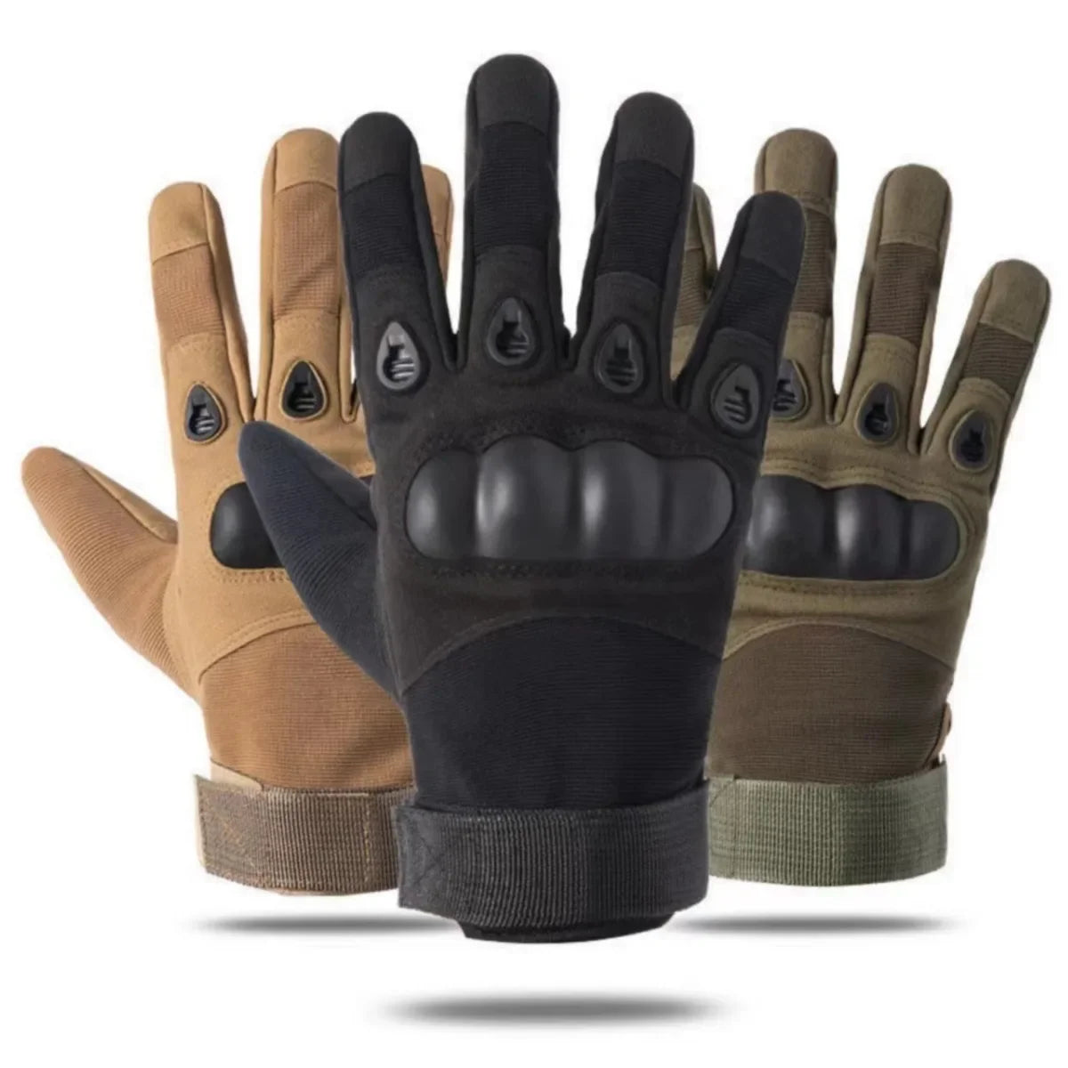Guantes Tácticos Militares Antideslizantes para Hombre (Negro) - Corporación Turística