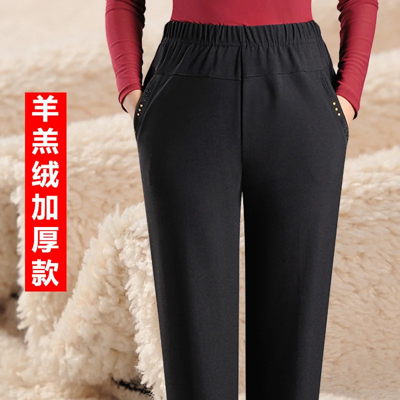 Pantalones Mujer Cintura Alta Elásticos OKXGNZ Otoño Invierno XL-9XL