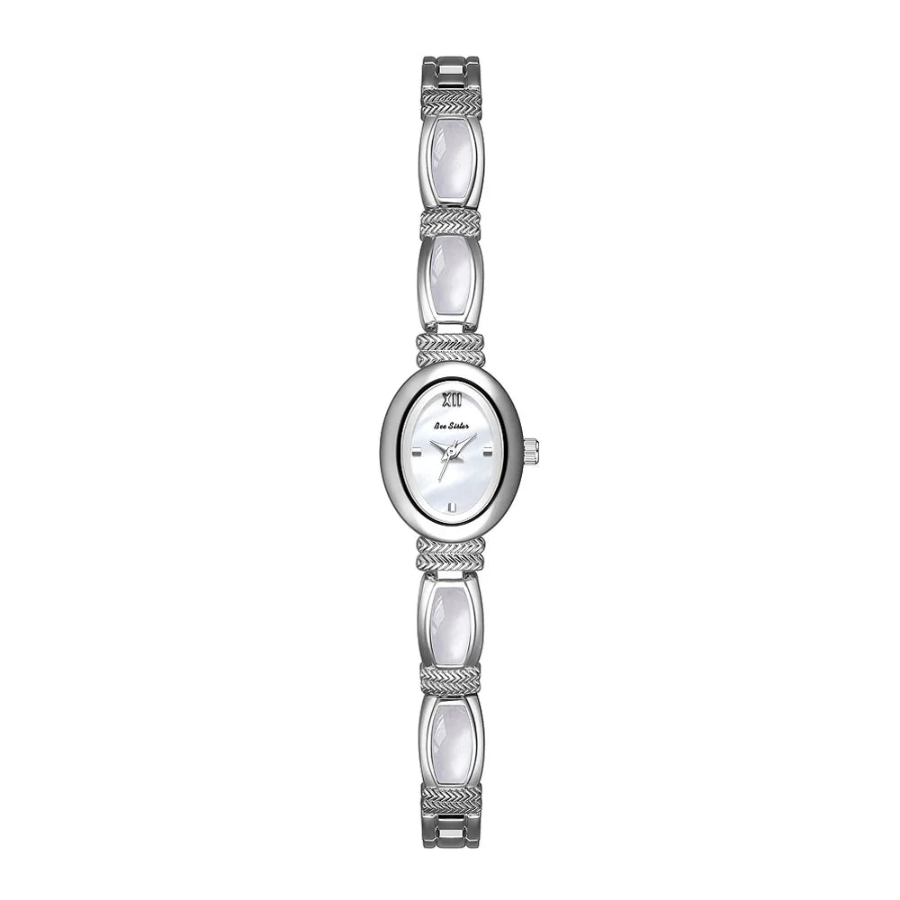 Relojes de pulsera con esfera ovalada para mujer, relojes...