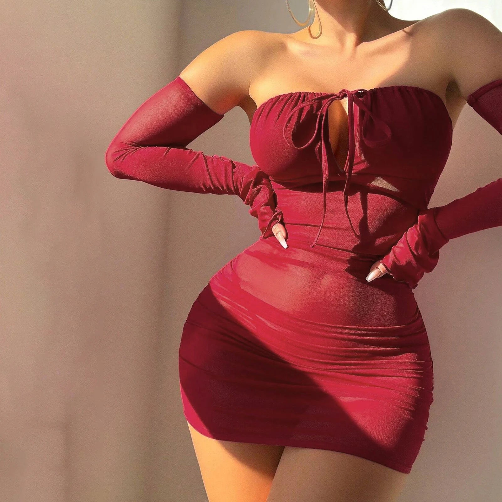 Camisón erótico transparente para mujer, lencería sin tir...