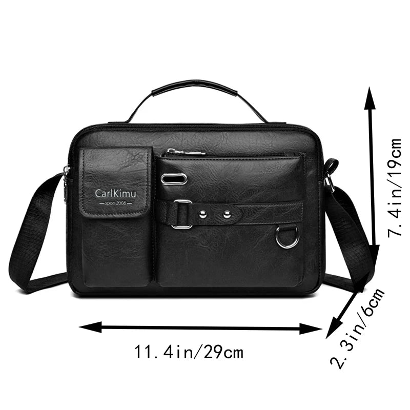 Bolso Mensajero Retro Hombre: Impermeable, Gran Capacidad, Portátil