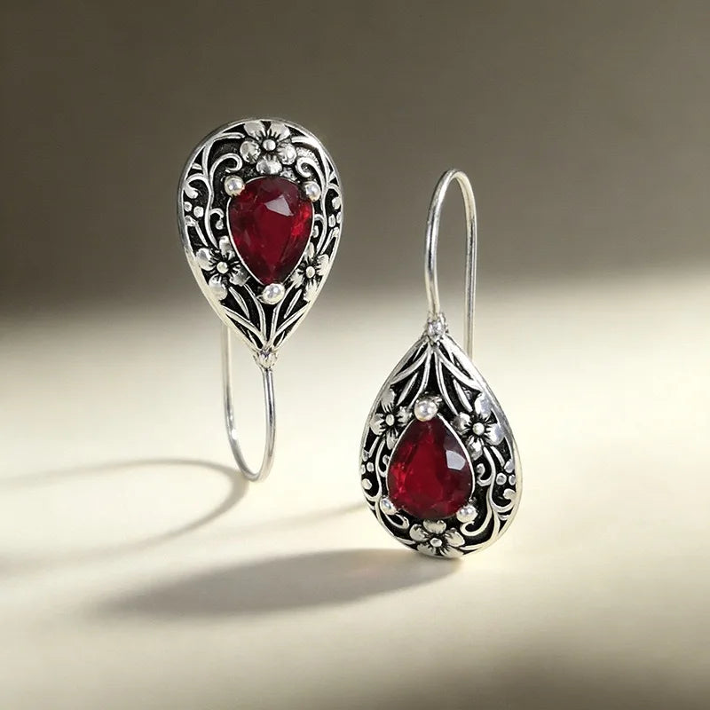 Pendientes de plata de ley 925 para mujer, aretes geométr...