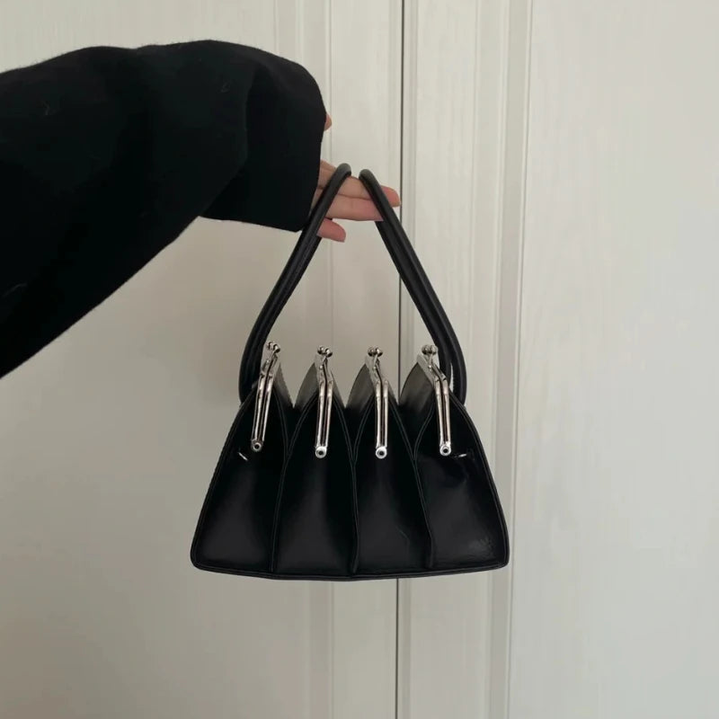 Bolsos de mano con Clips de concha multicapa para mujer, ...