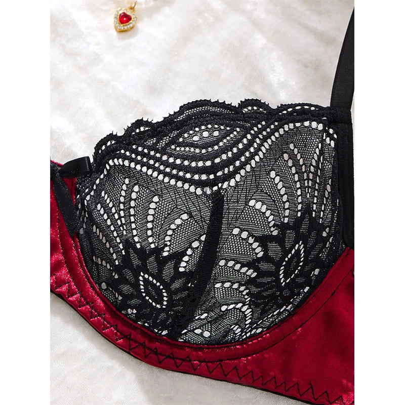 Sexy Valentine's Day lingerie set by Corporación Turística, featuring delicate lace and flattering fit for romantic occasions.