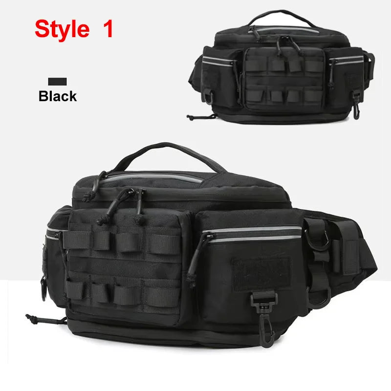 Riñonera para acampar, mochila de viaje para el pecho par...