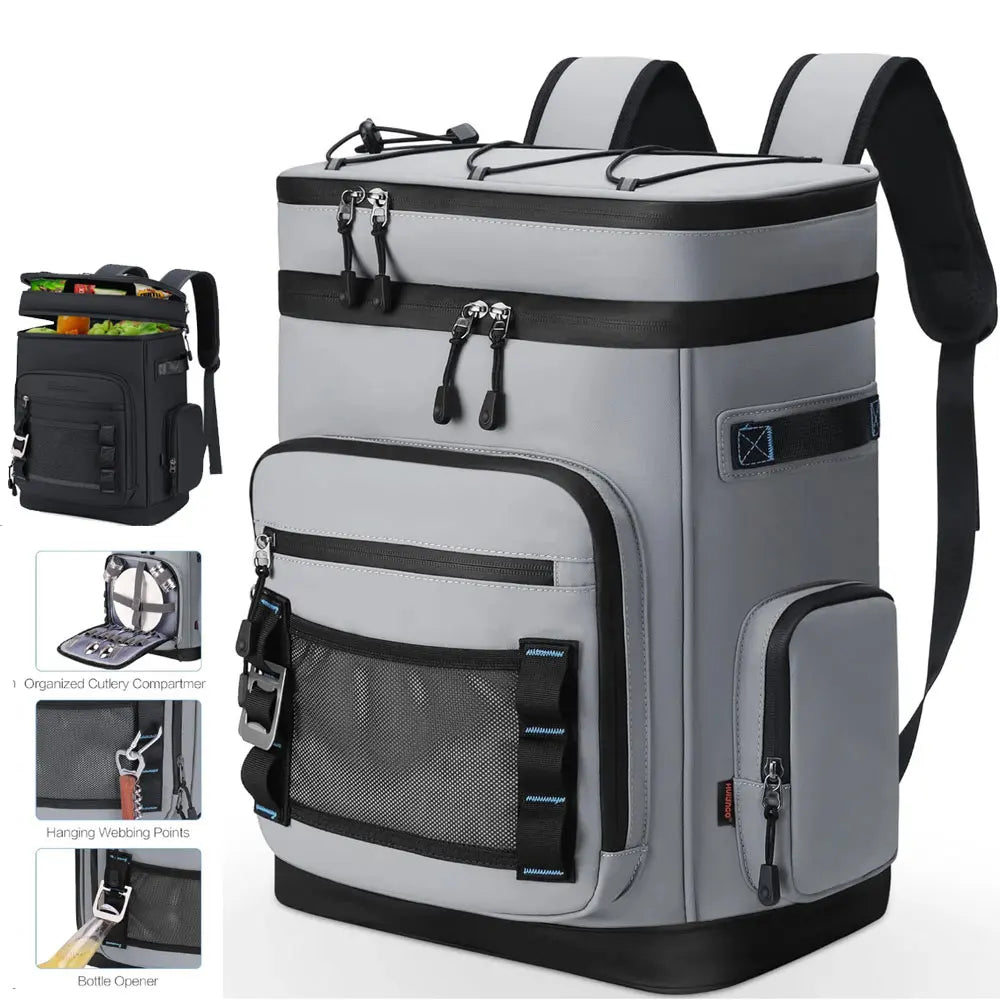 Mochila enfriadora con aislamiento impermeable de 30L par...