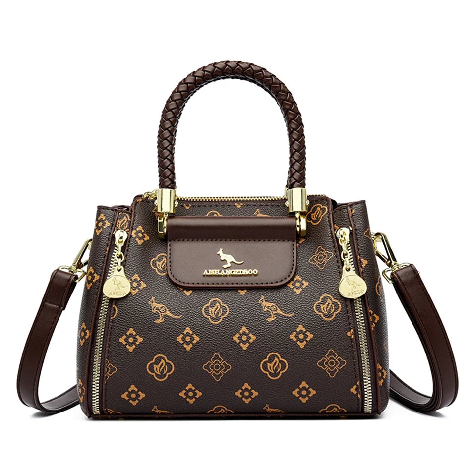 Soft leather crossbody bag for women featuring a sleek design, perfect for casual or evening wear.