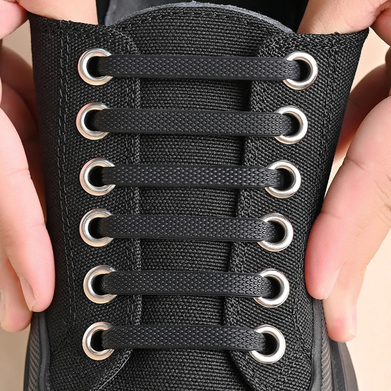 Cordones de Silicona COSYLEE: 16 Pares Elásticos sin Atar