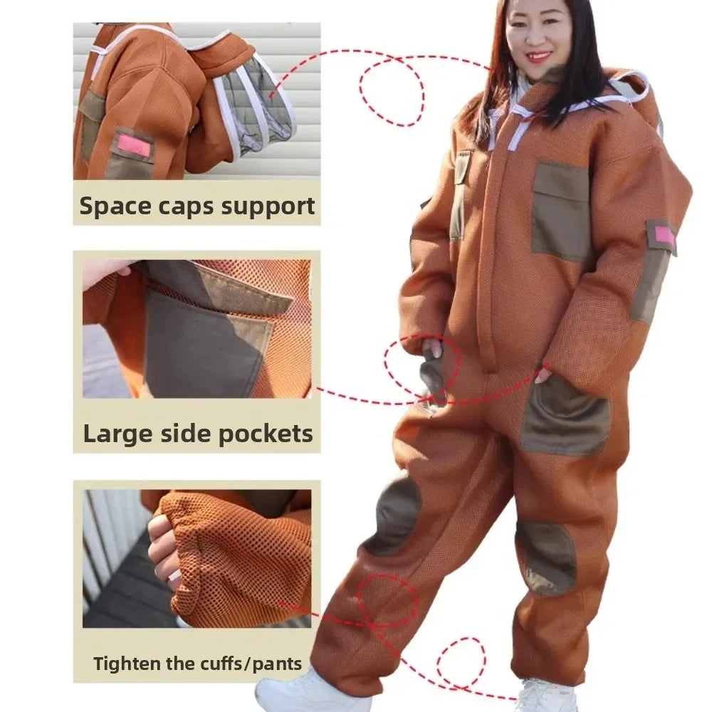 Protective bee suit for beekeeping by Corporación Turística, featuring full-body protective clothing for apiary safety.