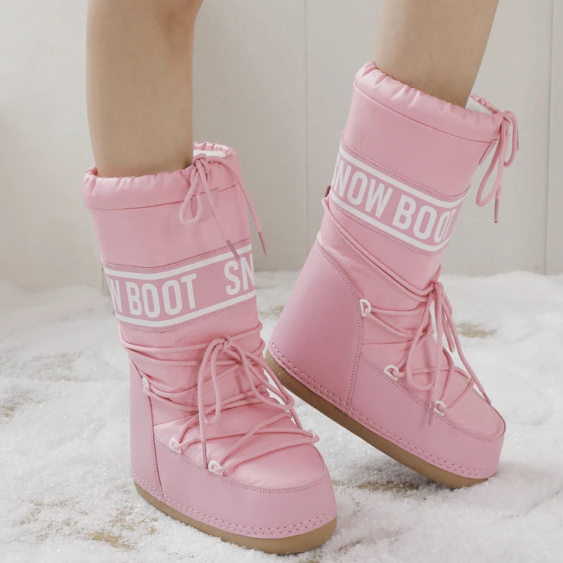 2026 Nuevas Botas de Nieve para Mujer, de Caña Alta, Esti...