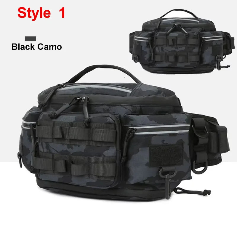Riñonera para acampar, mochila de viaje para el pecho par...