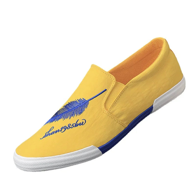 Zapatos de tela informales para hombre, zapatillas de lon...