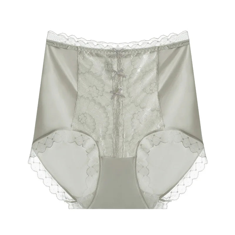 High-waisted lace women's panties from Corporación Turística, featuring elegant elastic design and delicate lace fabric.