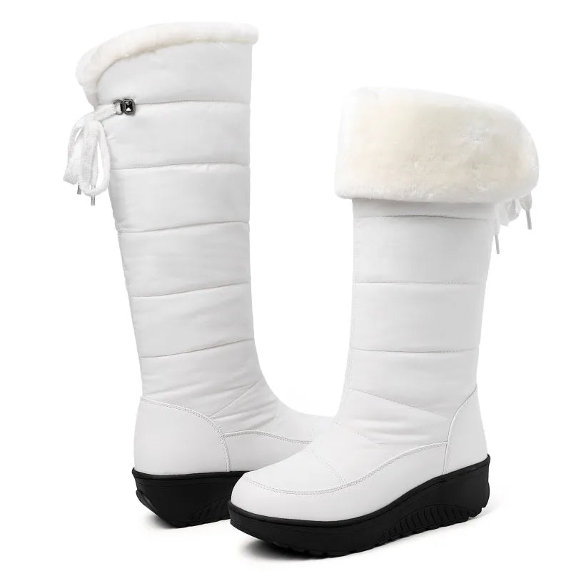 Zapatos de invierno impermeables para mujer, botas de nie...