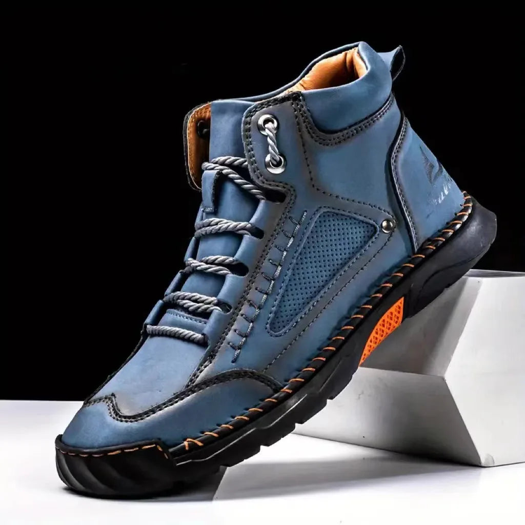Botas de Cuero para Hombre, Botas Casuales para Exteriore...