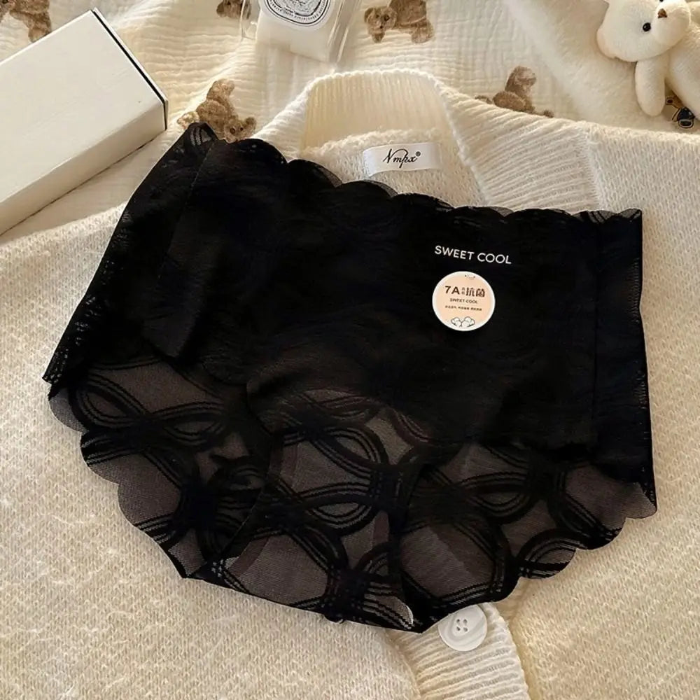 Elegant lace panties with a mid-rise fit from Corporación Turística, featuring a delicate, stylish design.