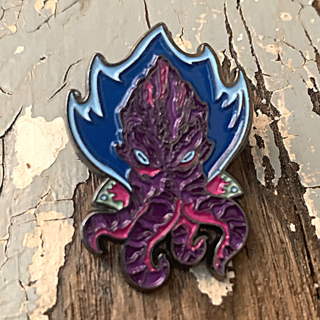 Space Squid – Purple Enamel Pin