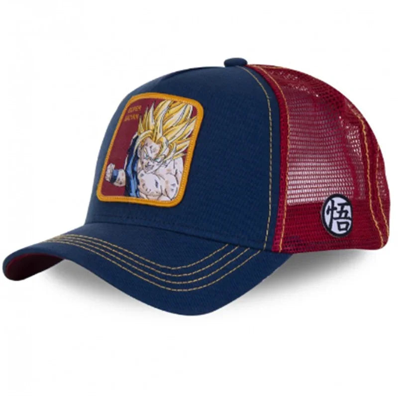 Gorra Dragon Ball Son Goku Verano Bordada Hip Hop Malla Ajustable - Corporación Turística